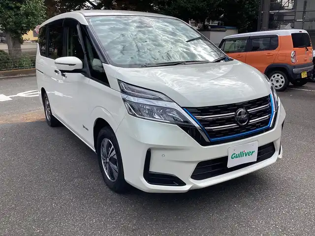 日産 セレナ e－パワー XV 神奈川県 2020(令2)年 2.1万km ブリリアントホワイトパール ワンオーナー/プロパイロット/純正ナビ、TV/アラウンドビューモニタ/フリップダウンモニタ/ETC/ドライブレコーダー/デジタルインナーミラー/リアヒートダクト/セーフティーパックB/両側パワースライドドア/USB電源ソケット