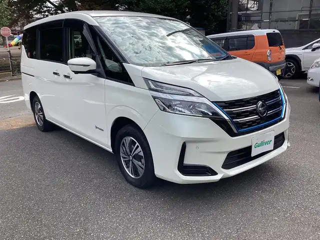 日産 セレナ e－パワー XV 神奈川県 2020(令2)年 2.1万km ブリリアントホワイトパール ワンオーナー/プロパイロット/純正ナビ、TV/アラウンドビューモニタ/フリップダウンモニタ/ETC/ドライブレコーダー/デジタルインナーミラー/リアヒートダクト/セーフティーパックB/両側パワースライドドア/USB電源ソケット