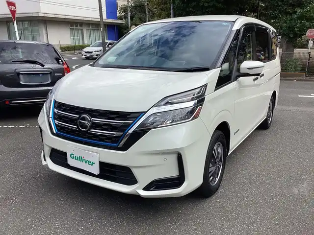日産 セレナ e－パワー XV 神奈川県 2020(令2)年 2.1万km ブリリアントホワイトパール ワンオーナー/プロパイロット/純正ナビ、TV/アラウンドビューモニタ/フリップダウンモニタ/ETC/ドライブレコーダー/デジタルインナーミラー/リアヒートダクト/セーフティーパックB/両側パワースライドドア/USB電源ソケット