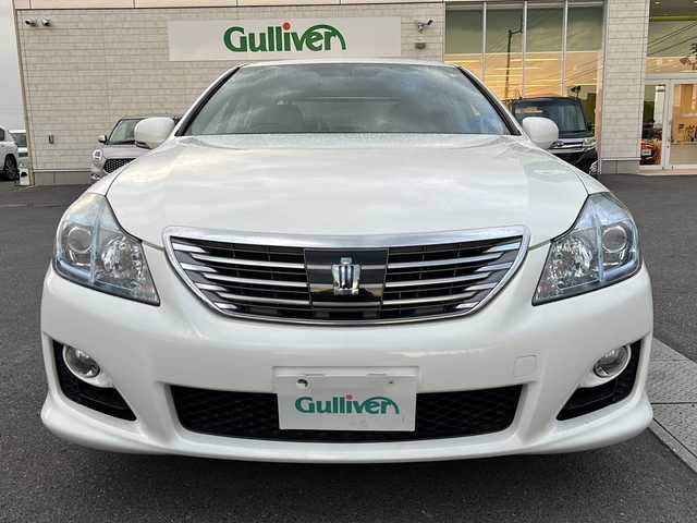 トヨタ クラウン ハイブリッド スタンダードパッケージ 香川県 2009(平21)年 7.7万km ホワイトパールクリスタルシャイン 純正ナビ（フルセグTV/CD/DVD/BT)/バックカメラ/サンルーフ/全席パワーシート/シートメモリー/オートライト/HIDヘッドライト/ビルトインETC