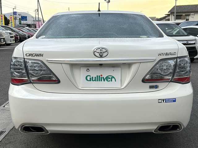 トヨタ クラウン ハイブリッド スタンダードパッケージ 香川県 2009(平21)年 7.7万km ホワイトパールクリスタルシャイン 純正ナビ（フルセグTV/CD/DVD/BT)/バックカメラ/サンルーフ/全席パワーシート/シートメモリー/オートライト/HIDヘッドライト/ビルトインETC