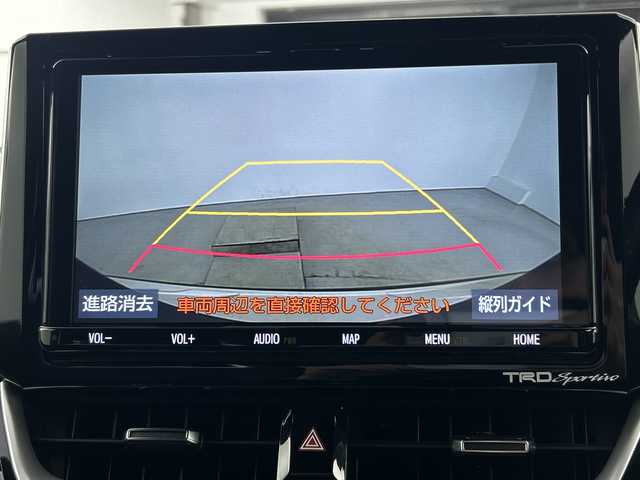 トヨタ カローラ スポーツ G Z 愛知県 2019(平31)年 4.9万km ブラッキッシュアゲハガラスフレーク 禁煙車/純正9インチナビ/（CD/DVD/Bluetooth/フルセグTV/USB/HDMI)/バックカメラ/TRDフルエアロ/プレミアムサウンド8chスピーカー/トヨタセーフティセンス/・プリクラッシュセーフティ/・レーントレーシングアシスト/・オートマチックハイビーム/・レーダークルーズコントロール/・リヤクロストラフィックアラート/・パーキングサポートブレーキ/・クリアランスソナー/・ブラインドスポットモニター/ヘッドアップディスプレイ/デジタルインナーミラー/ドライブレコーダー/ETC2.0/純正18インチアルミホイール/スマートキー/スペアキー1本/プッシュスタート/LEDヘッドライト/フロントフォグランプ/オートライト/純正フロアマット/横滑り防止装置/ステアリングスイッチ/電動格納ミラー