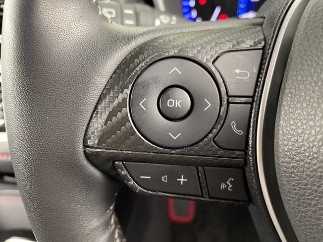 トヨタ カローラ スポーツ G Z 愛知県 2019(平31)年 4.9万km ブラッキッシュアゲハガラスフレーク 禁煙車/純正9インチナビ/（CD/DVD/Bluetooth/フルセグTV/USB/HDMI)/バックカメラ/TRDフルエアロ/プレミアムサウンド8chスピーカー/トヨタセーフティセンス/・プリクラッシュセーフティ/・レーントレーシングアシスト/・オートマチックハイビーム/・レーダークルーズコントロール/・リヤクロストラフィックアラート/・パーキングサポートブレーキ/・クリアランスソナー/・ブラインドスポットモニター/ヘッドアップディスプレイ/デジタルインナーミラー/ドライブレコーダー/ETC2.0/純正18インチアルミホイール/スマートキー/スペアキー1本/プッシュスタート/LEDヘッドライト/フロントフォグランプ/オートライト/純正フロアマット/横滑り防止装置/ステアリングスイッチ/電動格納ミラー