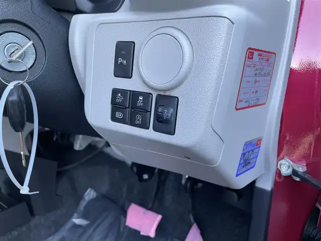 ダイハツ ミラ イース X SAⅢ 佐賀県 2017(平29)年 5.1万km マゼンタベリーマイカM 純正ディスプレイオーディオ/・AM/FM/CD/DVD/SD/Bluetooth/バックカメラ/衝突回避支援ブレーキ/車線逸脱警報機能/横滑り防止装置/前後クリアランスソナー/ISOFIX対応/純正LEDヘッドライト/・オートマチックハイビーム/純正フロアマット/純正ドアバイザ―/新車保証書/スペアキー１本