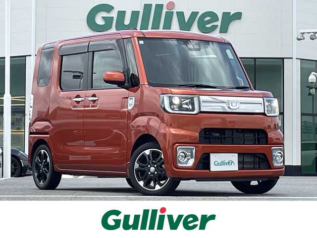 ダイハツ ウェイク G ターボ リミテッド SAⅢ 佐賀県 2021(令3)年 0.9万km トニコオレンジメタリック ワンオーナー/衝突被害軽減システム/レーンキープアシスト/オートマチックハイビーム/純正8型SDナビ/フルセグTV　CD　DVD　SD　USB　HDMI　BT/全方位カメラ/ドライブレコーダー/ETC/両側パワースライドドア/革巻きステアリング/ステアリングリモコン/後席用サイドサンシェード/ISOFIX/純正15インチアルミホイール/純正LEDヘッドライト/プッシュスタート/スマートキー