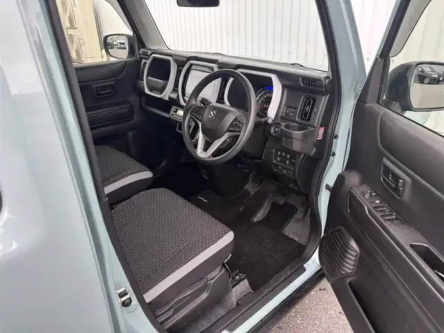 スズキ ハスラー HYBRID G ターボ 滋賀県 2021(令3)年 1.7万km オフブルーM 純正メモリーナビ（BT/フルセグ/CD/USB)/全方位カメラ/パドルシフト/アダブティブクルーズコントロール/ステアリングスイッチ/パーキングアシスト/衝突軽減ブレーキ/LEDヘッドライト/オートマチックハイビーム/ETC/シートヒーター/コーナーセンサー/スマートキー