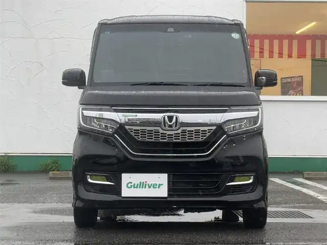 ホンダ Ｎ ＢＯＸ カスタム G L ターボ ホンダセンシング 徳島県 2019(令1)年 3.1万km クリスタルブラックパール ・社外フローティングナビ　/　CD、DVD、フルセグTV、Bluetooth/・ビルトインETC/・バックカメラ/・社外フリップダウンモニタ/・ハーフレザーシート/・ターボ/・両側電動スライドドア/・社外ドライブレコーダ/・衝突軽減ブレーキ/・レーダークルーズコントロール/・レーンキープアシスト/・純正アルミホイール/・アイドリングストップ/・オートライト/・オートハイビーム/・純正フロアマット