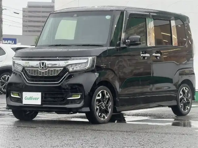 ホンダ Ｎ ＢＯＸ カスタム G L ターボ ホンダセンシング 徳島県 2019(令1)年 3.1万km クリスタルブラックパール ・社外フローティングナビ　/　CD、DVD、フルセグTV、Bluetooth/・ビルトインETC/・バックカメラ/・社外フリップダウンモニタ/・ハーフレザーシート/・ターボ/・両側電動スライドドア/・社外ドライブレコーダ/・衝突軽減ブレーキ/・レーダークルーズコントロール/・レーンキープアシスト/・純正アルミホイール/・アイドリングストップ/・オートライト/・オートハイビーム/・純正フロアマット
