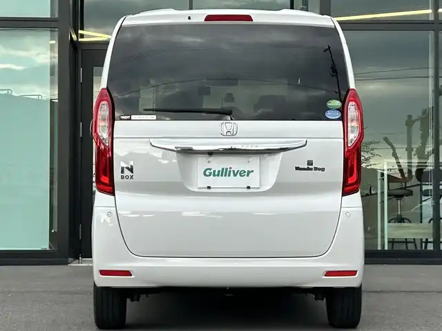 ホンダ Ｎ ＢＯＸ G L ターボ ホンダセンシング 愛媛県 2019(令1)年 4.3万km プラチナホワイトパール 純正ナビ（Bluetooth/メモリ/フルセグテレビ）/ETC/ホンダセンシング/前後ドライブレコーダー/両側電動スライドドア/シートヒーター/パドルシフト/ベンチシート/チップアップシート/社外フロアマット/カーテンエアバック/LEDオートヘッドライト