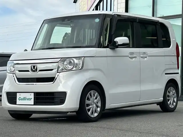 ホンダ Ｎ ＢＯＸ G L ターボ ホンダセンシング 愛媛県 2019(令1)年 4.3万km プラチナホワイトパール 純正ナビ（Bluetooth/メモリ/フルセグテレビ）/ETC/ホンダセンシング/前後ドライブレコーダー/両側電動スライドドア/シートヒーター/パドルシフト/ベンチシート/チップアップシート/社外フロアマット/カーテンエアバック/LEDオートヘッドライト