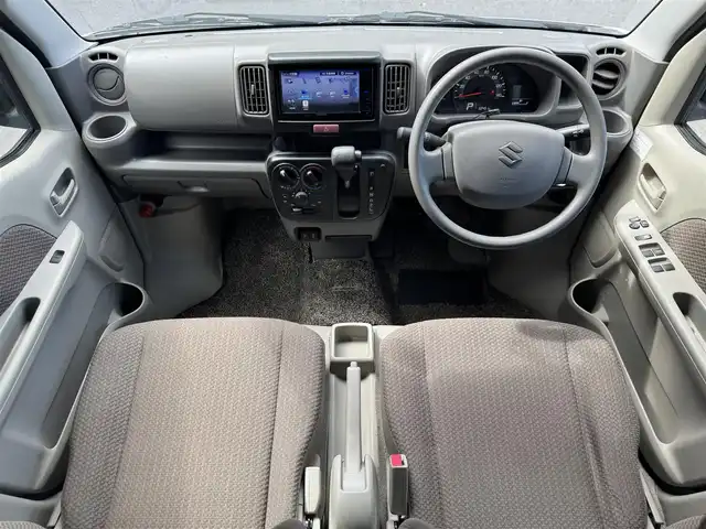 スズキ エブリイ JOIN 滋賀県 2022(令4)年 3.3万km スペリアホワイト 社外7インチナビ/【Bluetooth/CD/DVD/フルセグTV】/バックカメラ/レーンキープアシスト/衝突軽減ブレーキ/リアソナー/HIDヘッドライト/オートライト/オートマチックハイビーム/ETC/ドアバイザー/リモコンキー/純正フロアマット