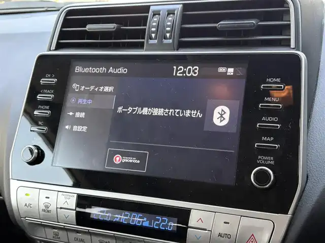 トヨタ ランドクルーザー プラド TX 滋賀県 2022(令4)年 2.8万km 黒 純正９インチナビ/　フルセグTV・Bluetooth・USB・Miracast/サンルーフ/全方位カメラ/純正１７インチアルミホイール/ビルトインＥＴＣ/前後ソナー/トランスファー/センターデフロック/ＬＥＤヘッドライト/オートライト/オートハイビーム/ルーフレール/ＭＴモード付ＡＴ