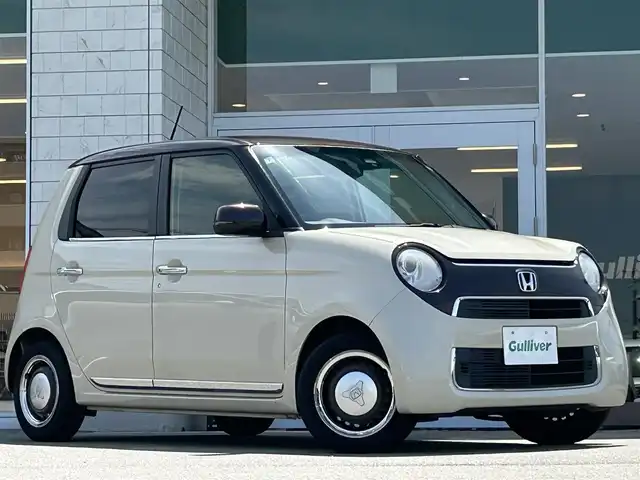 ホンダ Ｎ ＯＮＥ 兵庫県 2018(平30)年 6.8万km プレミアムアイボリーパール2トーン バックカメラ/純正ナビ/シートヒーター/スイッチスタート/Bluetooth/USBポート/LEDヘッドライト/純正フロアマット/ビルトインETC/ハーフレザー/フルセグTV/地図SD未装着のため未確認