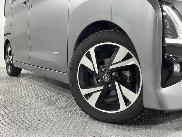 日産 ルークス HWS Gターボ プロパイロットED 広島県 2021(令3)年 3.3万km チタニウムグレーメタリック 禁煙/純正９型ナビ(MM320D-L)/アラウンドビューモニター/プロパイロット/ハンズフリー機能付両側パワースライドドア/ホールド機能付電動パーキングブレーキ/アダブティブヘッドライト/ドラレコ/ＥＴＣ/衝突軽減/レーンキープ/オートマチックハイビーム/踏み間違い防止/コーナーセンサー/ＬＥＤヘッドライト/フォグランプ/純正15インチアルミホイール(165/55/R15)/エアバッグ(運転席/助手/サイド/カーテン)