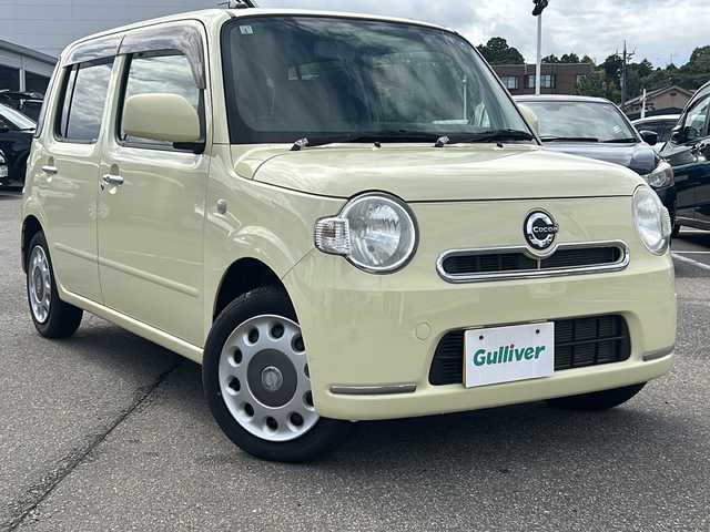 ダイハツ ミラ ココア X 石川県 2013(平25)年 4.9万km コットンアイボリー ワンオーナー/純正CDオーディオ/社外エンジンスターター/アイドリングストップ/マニュアル式ヘッドライトレベライザー/フルオートエアコン/電動格納ミラー/ABS/WSRS/取り扱い説明書/新車保証書