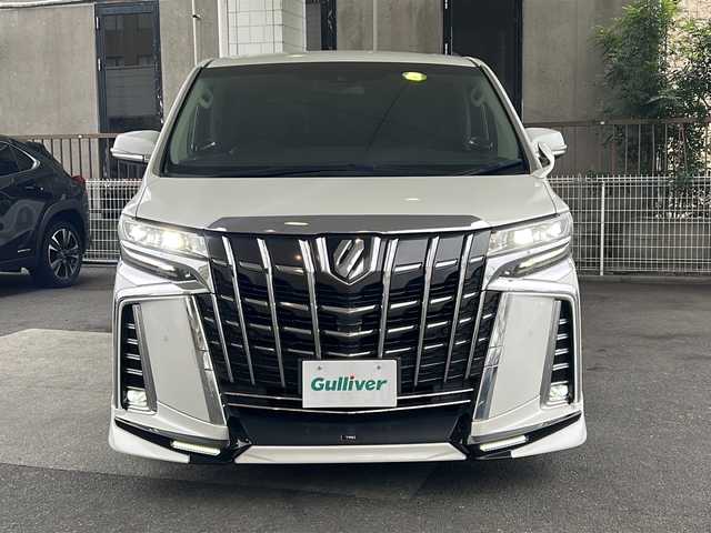 トヨタ アルファード S Cパッケージ 京都府 2020(令2)年 9万km ホワイトパールクリスタルシャイン 三眼LEDヘッドライト/TRDフルエアロ/純正9インチディスプレイオーディオナビ/Bluetooth/フルセグTV/トヨタセーフティセンス/クリアランスソナー/レーンキープアシスト/レーダークルーズコントロール/オートマチックハイビーム/PCS/RSA/PKSB/Miracast/バックカメラ/ブレーキホールド/ナノイー/フォグランプ/両側パワースライドドア/ビルトインETC/サンシェード/オールオートウインドウ/ベンチレーター/メモリーパワーシート/オートライト/オートマチックハイビーム/ステアリングヒーター/電動パーキングブレーキ/純正18インチAW