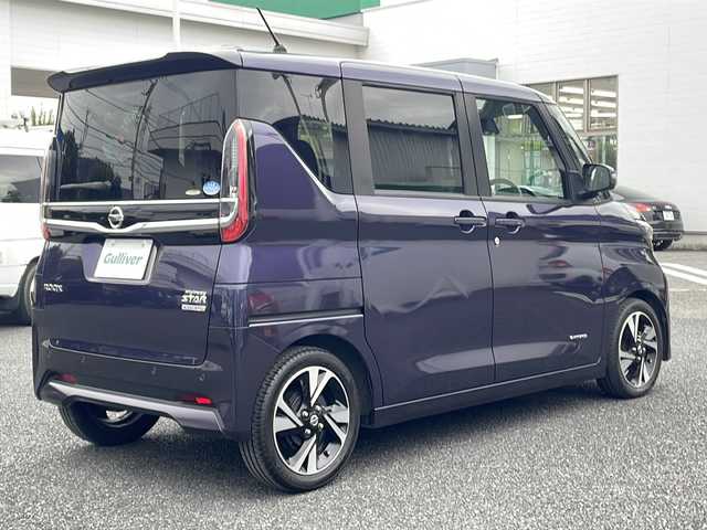 日産 ルークス HWS Gターボ プロパイロットED 東京都 2021(令3)年 4.8万km アメジストパープル プロパイロット/メモリナビ/アラウンドビューモニター/フルセグテレビ/両側パワースライドドア/プッシュスタート/LED/純正15インチAW