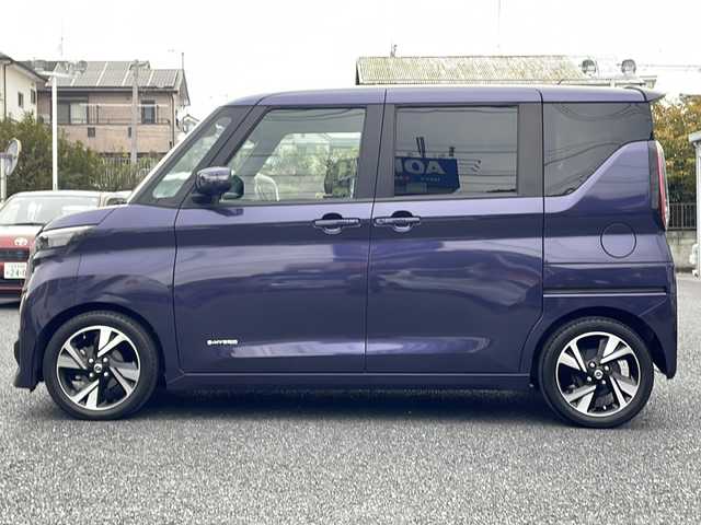 日産 ルークス HWS Gターボ プロパイロットED 東京都 2021(令3)年 4.8万km アメジストパープル プロパイロット/メモリナビ/アラウンドビューモニター/フルセグテレビ/両側パワースライドドア/プッシュスタート/LED/純正15インチAW