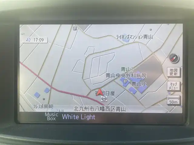 日産 エルグランド 250ハイウェイスター 福岡県 2015(平27)年 12.8万km ファントムブラック (株)IDOMが運営する【じしゃロン八幡西店】の自社ローン専用車両になります。こちらは現金またはオートローンご利用時の価格です。自社ローンご希望の方は別途その旨お申付け下さい/純正ナビ（CD/TV/BT）/アラウンドビューモニター/フリップダウンモニター/両側パワースライドドア/クルーズコントロール/前後ドライブレコーダー/ハーフレザーシート/LEDヘッドライト/ビルトインETC/100V/リアサンシェード/純正18インチアルミホイール/ステアリングスイッチ/インテリジェントキー/プッシュスタート