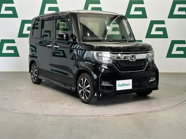 ホンダ Ｎ ＢＯＸ カスタム G L ホンダセンシング 鹿児島県 2018(平30)年 2.3万km クリスタルブラックパール 禁煙車/ホンダセンシング/純正8型ナビTV/（VXU-185NBi/CD/DVD/Bluetooth/フルセグTV)/純正バックカメラ/純正ビルトインETC/純正ドライブレコーダー/純正LEDオートライト/純正LEDフォグ/純正14インチアルミ/純正エアロ/純正ルーフエンドスポイラー/純正フロアマット/左側電動スライドドア/アダプティブクルーズコントロール/レーンディパーチャーアラート/クリアランスソナー/オートエアコン（プラズマクラスター）/スマートキー/プッシュエンジンスタート
