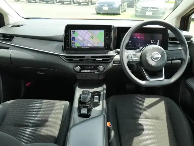 日産 ノート X 千葉県 2021(令3)年 2.3万km プレミアムコロナオレンジ エマージェンシーブレーキ/純正メモリーナビ/地デジTV/【DVD/CD再生機能　Bluetooth接続】/バックカメラ/ドライブレコーダー（DH5-D）/ステアリングスイッチ/ETC/LEDヘッドライト/フォグライト/ウインカーミラー/コーナーセンサー/インテリジェントキー
