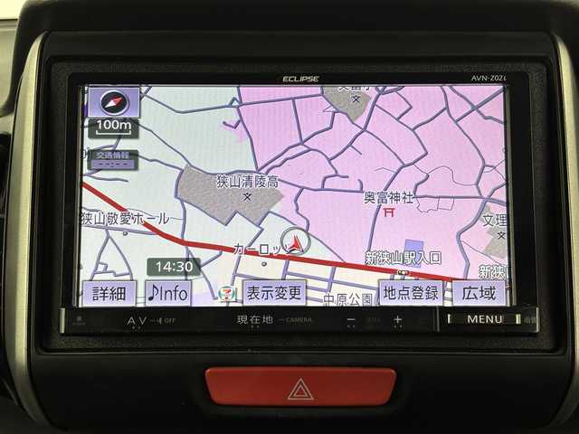 ホンダ Ｎ ＢＯＸ カスタム G ターボパッケージ 埼玉県 2013(平25)年 9.4万km プレミアムホワイトパール 社外ナビ　AVN-Z02i/(Bluetooth/USB/AUX/CD/DVD/AM/FM)/地デジフルセグ/バックカメラ/ETC/パドルシフト/両側パワースライドドア/クルーズコントロール/ECON/プッシュスタート/フロントフォグランプ/純正フロアマット/純正ドアバイザー/純正15インチアルミホイール