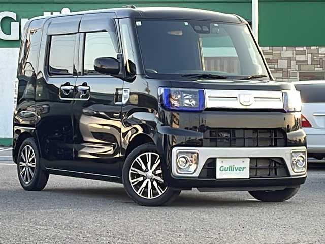 ダイハツ ウェイク G ターボ SA Ⅲ 徳島県 2021(令3)年 4.6万km ブラックマイカメタリック 純正8インチワイドナビ　NSZN-X66D-W1/(AM.FM.CD.DVD.BT.フルセグ)/前後ドラレコ/両側パワースライドドア/SAIII/・衝突回避支援ブレーキ機能（対車両・対歩行者）/・車線逸脱警報機能/・誤発進抑制制御機能（前方・後方/・先行車発進お知らせ機能/・オートハイビーム/LEDヘッドランプ/サイドエアバッグ/リアコーナーセンサー/ETC/TVキャンセラー