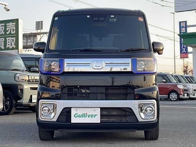 ダイハツ ウェイク G ターボ SA Ⅲ 徳島県 2021(令3)年 4.6万km ブラックマイカメタリック 純正8インチワイドナビ　NSZN-X66D-W1/(AM.FM.CD.DVD.BT.フルセグ)/前後ドラレコ/両側パワースライドドア/SAIII/・衝突回避支援ブレーキ機能（対車両・対歩行者）/・車線逸脱警報機能/・誤発進抑制制御機能（前方・後方/・先行車発進お知らせ機能/・オートハイビーム/LEDヘッドランプ/サイドエアバッグ/リアコーナーセンサー/ETC/TVキャンセラー