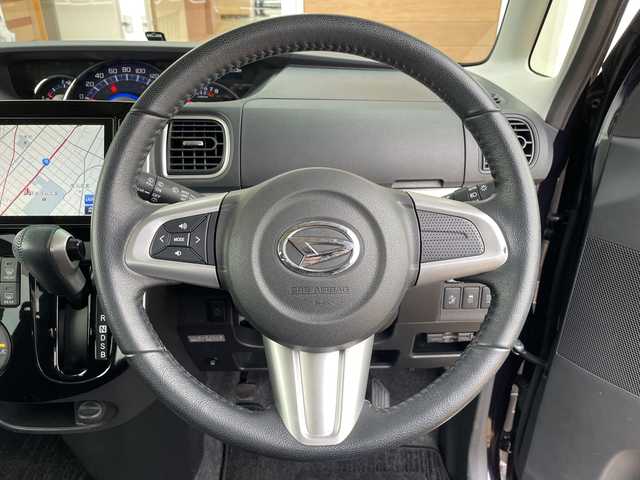 ダイハツ タント カスタム RS SA 宮崎県 2014(平26)年 6.9万km ナイトシャドーパープルクリスタルM 純正８インチナビ　純正フリップダウンモニター　バックカメラ　ＥＴＣ　ＬＥＤヘッドライト　両側パワースライドドア　アイドリングストップ　衝突軽減ブレーキ