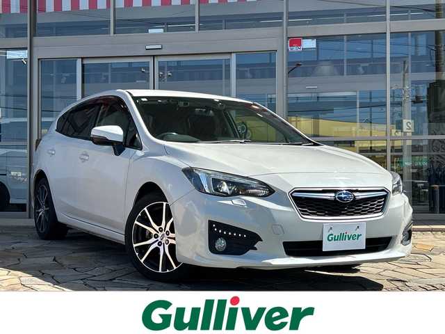 スバル インプレッサ スポーツ 2．0i－Lアイサイト 静岡県 2017(平29)年 7.4万km クリスタルホワイトパール ナビ機能/FM/AM/SD/iPod/フルセグTV/USB/Bluetooth/CD/DVD/HDMI/VTR/AUX/主要装備/・バックカメラ　/・ＢＳＭ　/・ドライブレコーダー　/・ＥＴＣ　/・パドルシフト　/・レーダークルーズコントロール　/・アイドリングストップ　/・レーンキープアシスト　/・フォグランプ　/・ステアリングリモコン　/・フォグランプ/・アイドリングストップ/・衝突軽減システム/・横滑り防止装置/・純正アルミホイール/・純正フロアマット