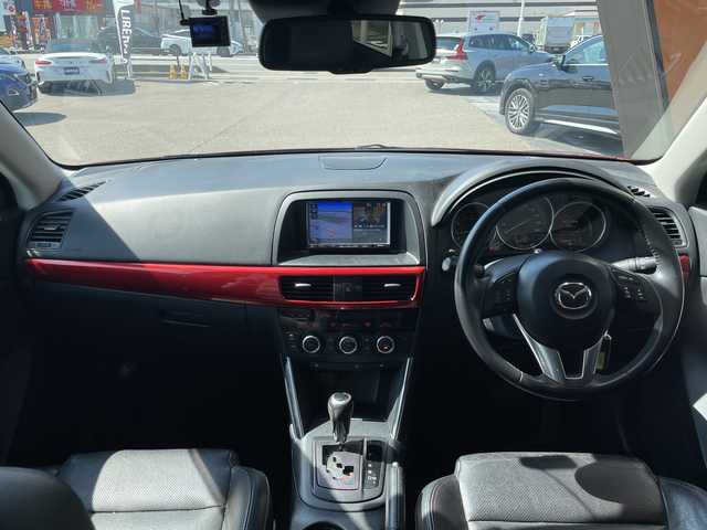 マツダ ＣＸ－５ 20S Lパッケージ 富山県 2013(平25)年 8.5万km ジールレッドマイカ 4WD/レザーシート/D席パワーシート/前席シートヒーター/BOSEスピーカー/社外CDナビ/(CD/DVD/Bluetooth/フルセグ)/バックカメラ/コーナーセンサー/ETC/HIDライト/サマータイヤ積込有/(純正AW225/65R17)/フロアマット/スマートキー/Wエアバッグ/ABS/スマートキー
