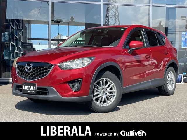 マツダ ＣＸ－５ 20S Lパッケージ 富山県 2013(平25)年 8.5万km ジールレッドマイカ 4WD/レザーシート/D席パワーシート/前席シートヒーター/BOSEスピーカー/社外CDナビ/(CD/DVD/Bluetooth/フルセグ)/バックカメラ/コーナーセンサー/ETC/HIDライト/サマータイヤ積込有/(純正AW225/65R17)/フロアマット/スマートキー/Wエアバッグ/ABS/スマートキー