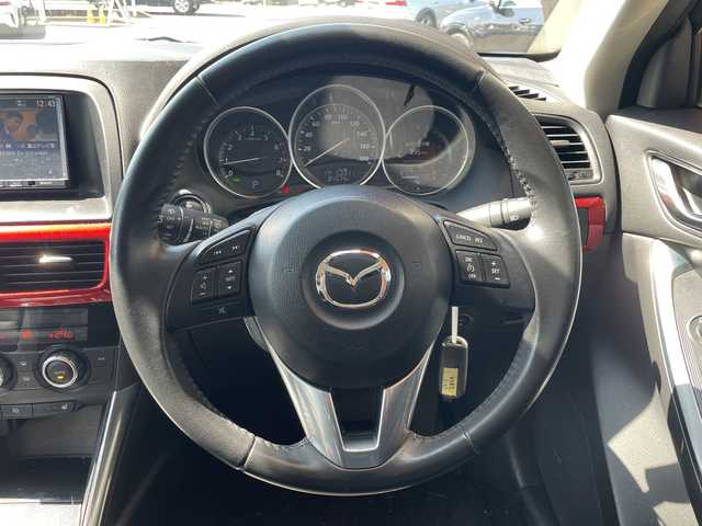 マツダ ＣＸ－５ 20S Lパッケージ 富山県 2013(平25)年 8.5万km ジールレッドマイカ 4WD/レザーシート/D席パワーシート/前席シートヒーター/BOSEスピーカー/社外CDナビ/(CD/DVD/Bluetooth/フルセグ)/バックカメラ/コーナーセンサー/ETC/HIDライト/サマータイヤ積込有/(純正AW225/65R17)/フロアマット/スマートキー/Wエアバッグ/ABS/スマートキー