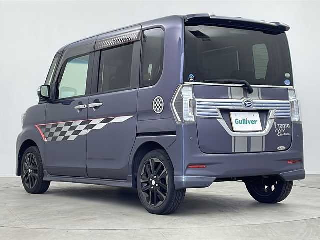 ダイハツ タント カスタム RS トップED SAⅡ 鹿児島県 2016(平28)年 7.6万km メテオライトグレーイリュージョナルP 純正ナビ【MKZK-W67D】/バックカメラ/両側パワースライドドア/ハーフレザーシート/ステアリングスイッチ/純正フロアマット/サンシェード/衝突被害軽減ブレーキ/保証書/後方コーナーセンサー/社外15インチアルミホイール
