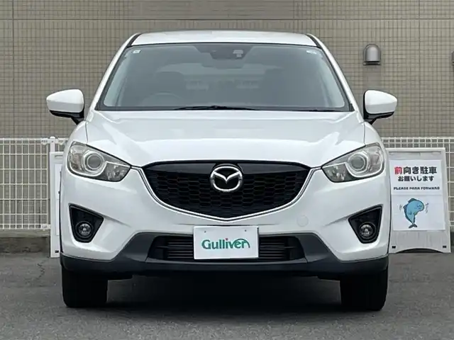 マツダ ＣＸ－５ XD 山口県 2013(平25)年 10.4万km クリスタルホワイトパールマイカ ワンオーナー/SDナビ フルセグTV CD DVD BT/バックカメラ/サイドカメラ(ムールミラー表示)/LEDオートヘッドライト/フォグライト/ブラインドスポットモニタ/19インチ アルミホイール/ステアリングリモコン/革巻きステアリング/クルーズコントロール/ETC/スマートキー 2個/保証書 取説 ナビ取説