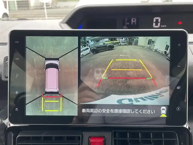 ダイハツ タント カスタム X 熊本県 2021(令3)年 4.1万km ブラックマイカメタリック 衝突軽減ブレーキ/レーンキープアシスト/プッシュスタート/純正ナビ/（CD・DVD・フルセグTV・BTオーディオ・SD）/全方位カメラ/純正フリップダウンモニター/ETC/ドライブレコーダー/純正14インチAW/両側パワースライドドア/ハーフレザーシート/前席シートヒーター/LEDヘッドライト/オートライト/フォグライト/前後コーナーセンサー/横滑り防止装置/ウィンカーミラー/純正フロアマット/純正ドアバイザー/新車保証書/取扱説明書/スマートスペアキー×1本