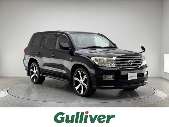 トヨタ ランドクルーザー AX Gセレクション 兵庫県 2008(平20)年 12.8万km ブラック 社外ＳＤナビ　/Bluetooth/CD/DVD/SD/フルセグ/クルーズコントロール　/純正フロアマット　/社外２２インチアルミホイール　/オートライト　/バックカメラ　/ＥＴＣ　/前後ドライブレコーダー　/シートヒーター　/パワーシート　/４ＷＤ　/スペアキー/前後コーナーセンサー/オートライト/パワーシート/4WD