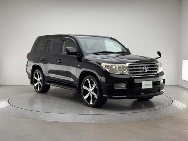 トヨタ ランドクルーザー AX Gセレクション 兵庫県 2008(平20)年 12.8万km ブラック 社外ＳＤナビ　/Bluetooth/CD/DVD/SD/フルセグ/クルーズコントロール　/純正フロアマット　/社外２２インチアルミホイール　/オートライト　/バックカメラ　/ＥＴＣ　/前後ドライブレコーダー　/シートヒーター　/パワーシート　/４ＷＤ　/スペアキー/前後コーナーセンサー/オートライト/パワーシート/4WD