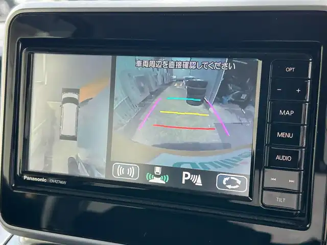 スズキ スペーシア ギア HYBRID XZ 静岡県 2018(平30)年 2万km アクティブイエロー/ガンメタリック2トーン 純正ナビ/フルセグTV/全方位モニター/バックカメラ/パワースライドドア（両側）/セーフティサポート/・デュアルセンサーブレーキサポート/・車線逸脱警報機能/・先行車発進お知らせ機能/LEDヘッドランプ/純正14インチアルミ/フォグランプ/オートライト/シートヒーター/革巻きステアリング/ステアリングスイッチ/キーレスプッシュスタート/オートエアコン/ルーフレール/パーソナルテーブル/禁煙車