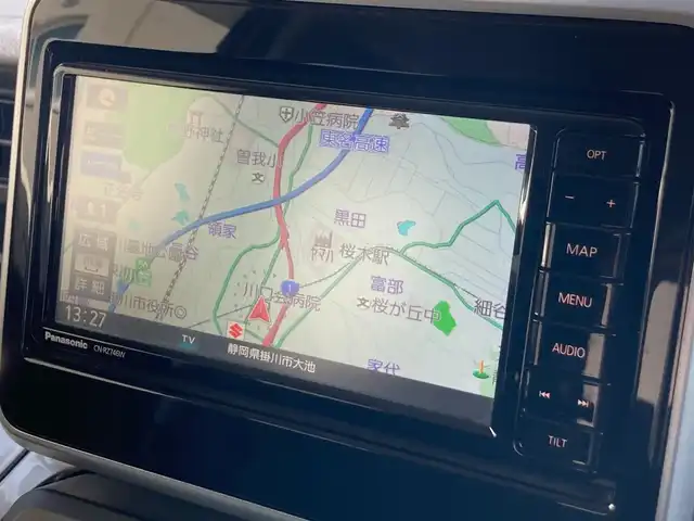 スズキ スペーシア ギア HYBRID XZ 静岡県 2018(平30)年 2万km アクティブイエロー/ガンメタリック2トーン 純正ナビ/フルセグTV/全方位モニター/バックカメラ/パワースライドドア（両側）/セーフティサポート/・デュアルセンサーブレーキサポート/・車線逸脱警報機能/・先行車発進お知らせ機能/LEDヘッドランプ/純正14インチアルミ/フォグランプ/オートライト/シートヒーター/革巻きステアリング/ステアリングスイッチ/キーレスプッシュスタート/オートエアコン/ルーフレール/パーソナルテーブル/禁煙車