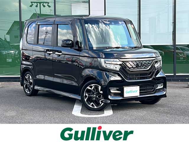 ホンダ Ｎ ＢＯＸ カスタム G L ターボ ホンダセンシング 岐阜県 2019(平31)年 3.8万km クリスタルブラックパール 登録時走行距離37906km/純正８型ナビ（VXU-195NB）/ワンセグテレビ/バックカメラ/Blue tooth・CD・DVD・SDミュージックサーバー/ビルトインETC/両側パワースライドドア/ターボ車/ホンダセンシング/コーナーセンサー後方/ＬＥＤヘッドライト/レーンキープアシスト/レーダークルーズコントロール/横滑り防止装置/盗難防止装置/ハーフレザーシート/ベンチシート/フルフラットシート/純正フロアマット/プッシュスタート/スマートキー/純正１５アルミ/ラメ加工インパネ/パドルシフト