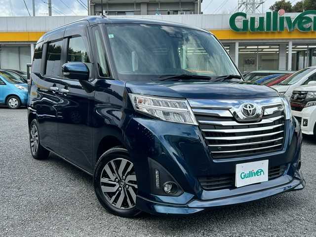 トヨタ ルーミー カスタムG 埼玉県 2019(令1)年 2万km レーザーブルークリスタルシャイン 純正メモリナビ：NSZT-Y68T/CD /DVD /SD/BT /フルセグTV/バックカメラ/ビルトインETC/前後ドラレコ/両側パワースライドドア/トヨタセーフティセンス/LDA/オートマチックハイビーム/横滑り防止/アイドリングストップ/クルーズコントロール/オートライト/LEDヘッドライト/コーナーセンサー/スマートキー/純正14インチAW/保証書/取扱説明書/ナビ取扱説明書/ドラレコ取扱説明書