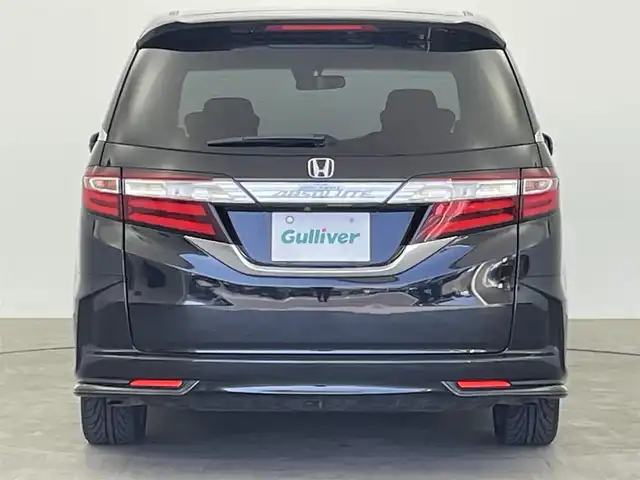 ホンダ オデッセイ アブソルート 大分県 2014(平26)年 9.5万km 黒 純正ディーラーナビ/・フルセグTV/・Bluetooth/・CD/・DVD/バックカメラ/両側パワースライドドア/ビルトインETC/フリップダウンモニター/クルーズコントロール/純正16インチアルミホイール/フォグライト/ステアリングリモコン/ハーフレザーシート/パドルシフト/LEDヘッドライト/プッシュスタート/スマートキー/電動格納ミラー/パワーウィンドウ/パワーステアリング