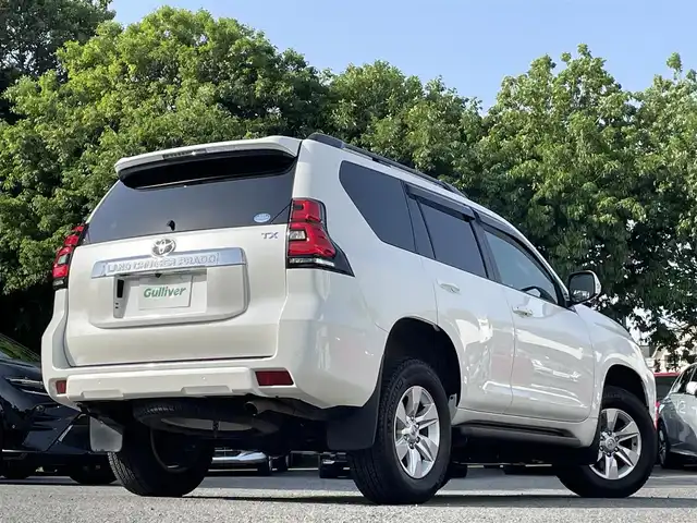 トヨタ ランドクルーザー プラド TX 東京都 2020(令2)年 2.2万km ホワイトパールクリスタルシャイン ワンオーナー/サンルーフ/ブラックルーフレール/純正メモリナビ（NSZT-Y68T）/バックカメラ/・フルセグTV/Bluetoothオーディオ/DVD/純正ドライブレコーダー（DRT-H68A）/Toyota Safety Sense/・プリクラッシュセーフティ/・レーンディパーチャーアラート/・オートマチックハイビーム/・レーダークルーズコントロール（ブレーキ制御付）/純正アルミホイール/純正フロアマット/保証書/取扱説明書/スペアキー
