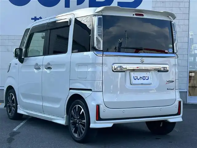 スズキ スペーシア カスタム HYBRID XS ターボ 長崎県 2019(平31)年 10.1万km ピュアホワイトP (株)IDOMが運営する【じしゃロン長崎店】の自社ローン専用車両になりますこちらは現金またはオートローンご利用時の価格です。自社ローンご希望の方は別途その旨お申付け下さい/両側パワースライドドア　/ナビ　/バックカメラ　/衝突被害軽減ブレーキ　/レーンアシスト　/シートヒーター　/ハーフレザーシート　/ＬＥＤヘッドライト/オートライト/フォグランプ　/ドラレコ　/パドルシフト　/コーナーセンサー　/アイドリングストップ