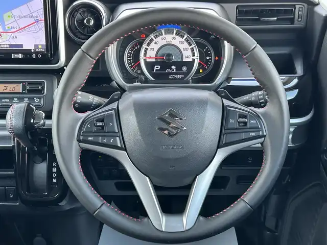 スズキ スペーシア カスタム HYBRID XS ターボ 長崎県 2019(平31)年 10.1万km ピュアホワイトP (株)IDOMが運営する【じしゃロン長崎店】の自社ローン専用車両になりますこちらは現金またはオートローンご利用時の価格です。自社ローンご希望の方は別途その旨お申付け下さい/両側パワースライドドア　/ナビ　/バックカメラ　/衝突被害軽減ブレーキ　/レーンアシスト　/シートヒーター　/ハーフレザーシート　/ＬＥＤヘッドライト/オートライト/フォグランプ　/ドラレコ　/パドルシフト　/コーナーセンサー　/アイドリングストップ