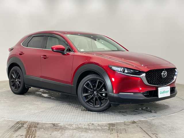 マツダ ＣＸ－３０ XD Lパッケージ 栃木県 2021(令3)年 3.2万km ソウルレッドクリスタルM 純正ナビ/(CD/DVD/フルセグTV/Bluetooth/USB/HDMI)/360°セーフティパッケージ/アラウンドビューモニター/禁煙車/ETC/全方位カメラ/純正アルミホイール/純正フロアマット/レーンキープアシスト/クルーズコントロール/白革シート/シートヒーター/パワーシート/パドルシフト/スーパーＵＶカットガラス（フロントドア）/ＩＲカットガラス（フロントガラス／フロントドア）/衝突軽減システム/盗難防止用装置/横滑り防止装置