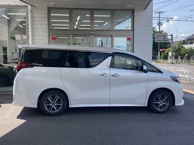 トヨタ アルファードハイブリット SR 道東・釧路十勝 2018(平30)年 10万km ホワイトパールクリスタルシャイン 純正SDナビ/（Bt＆DISC＆FM＆AM＆HDMI＆フルセグTV）/４WD/クルーズコントロール（追従なし）/パワーバックドア/両側パワースライドドア/純正エンジンスターター/スペアキー1本/パワーシート（D＋N席）/メモリーシート/シートヒーター（D＋N席）/シガーソケット/オートライト/電動格納ミラー/保証書/記録簿/カーテンエアバック/Wエアバック/衝突被害軽減ブレーキ
