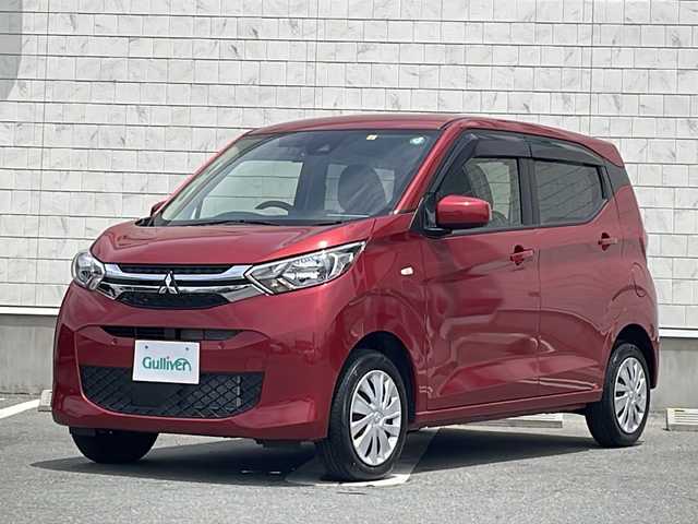 三菱 ｅＫワゴン M 山形県 2022(令4)年 0.8万km レッドメタリック 〇社外ナビ/〇フルセグTV/〇バックカメラ/〇ETC/〇ドライブレコーダー/〇ｅ-アシスト/・衝突被害軽減ブレーキシステム/・踏み間違い衝突防止アシスト/・車線逸脱警報システム/・車線逸脱防止支援機能/・オートマチックハイビーム/・ふらつき警報/・前方衝突予測警報/・標識検知/・先行車発進告知/〇パーキングセンサー/〇ステアリングスイッチ/〇足踏み式パーキングブレーキ/〇シートヒーター/〇シートカバー取付け/〇ハロゲンヘッドランプ/〇オートライト/〇純正14インチフルホイールキャップ/〇充電用USBポート/〇リモコンキー/〇禁煙車
