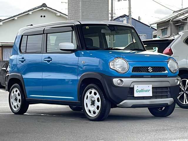 スズキ ハスラー G 愛媛県 2018(平30)年 7.9万km サマーブルーM 社外ナビ/ドライブレコーダー/衝突軽減システム/横滑り防止装置/レーンキープアシスト/ワンセグテレビ/ＥＴＣ/純正フロアマット/純正アルミホイール/スマートキー